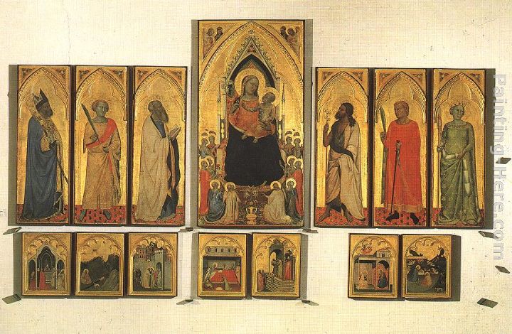 Polyptych of Saint Pancrazio painting - Bernado Daddi Polyptych of Saint Pancrazio art painting